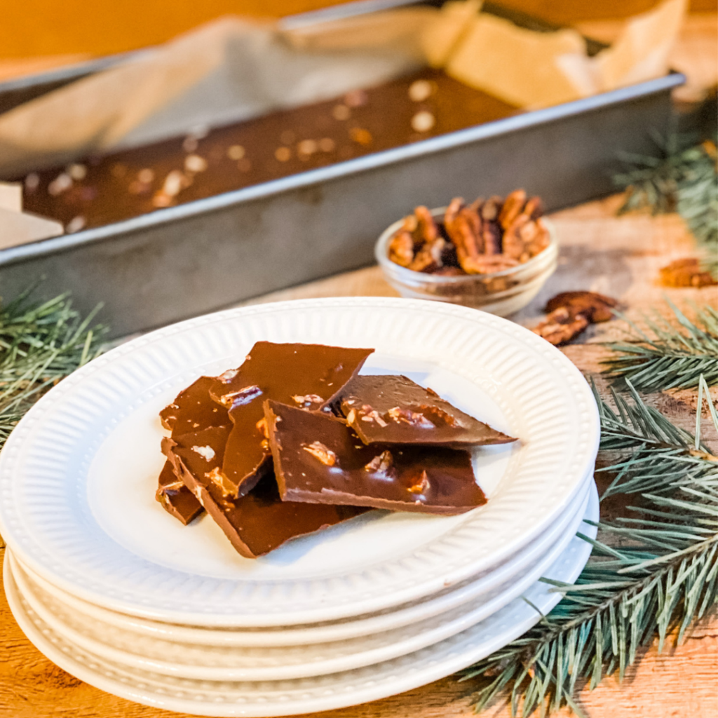 Chocolate Coconut Bark | Roots & Boots