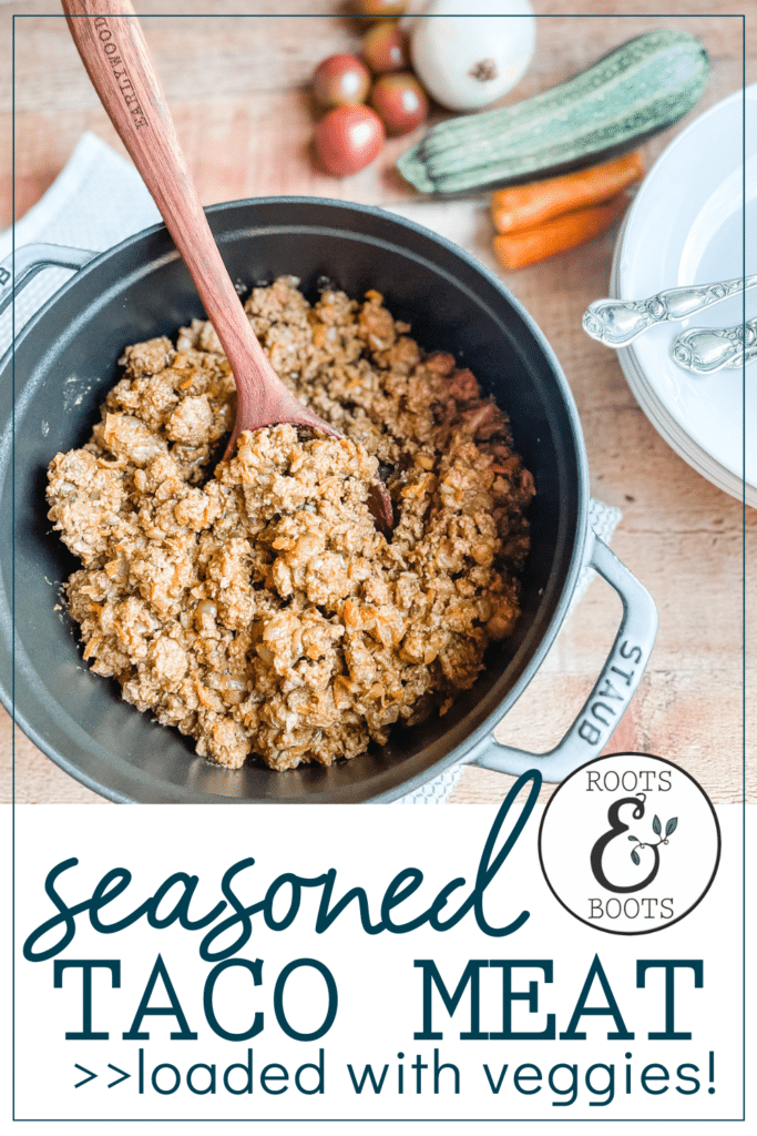 Seasoned Taco Meat | Roots & Boots