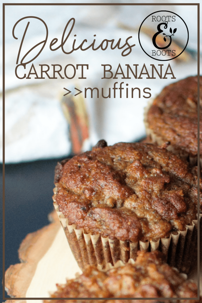 Carrot Banana Muffins | Roots & Boots 