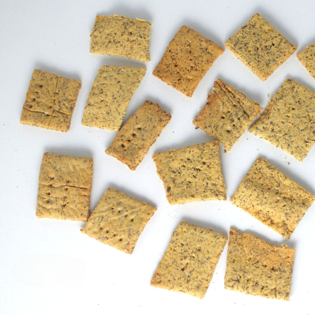 Gluten Free Homemade Crackers with Fava Flour