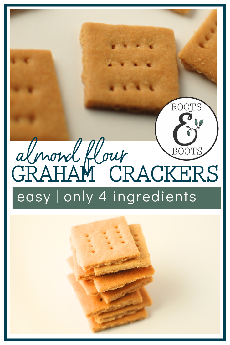 Almond Flour Graham Crackers pinterest 2 Roots & Boots