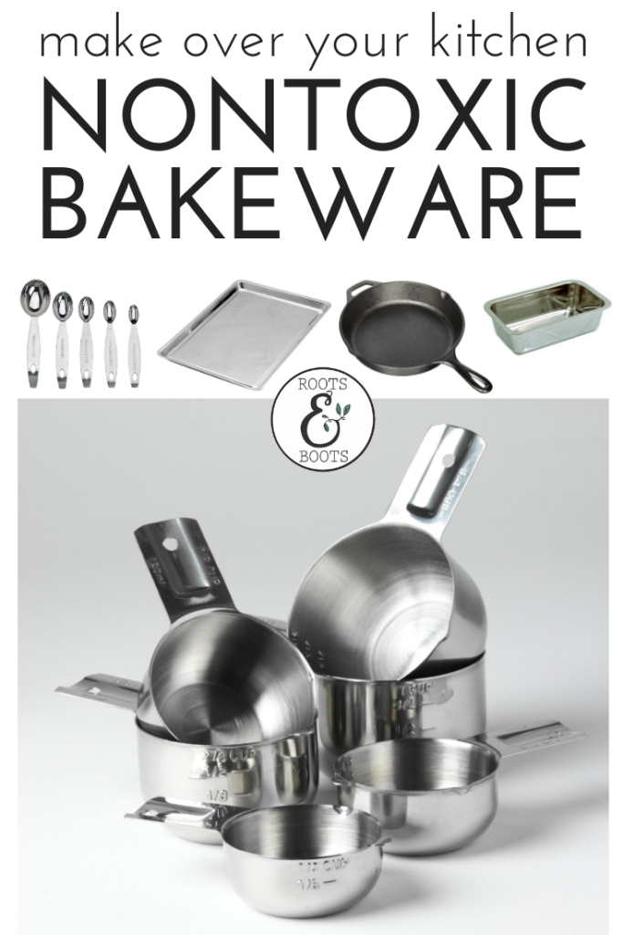 Looking for safer, healthier kitchenware? You'll love this list of my favorite nontoxic bakeware! | Make Over Your Kitchen with Nontoxic Bakeware | Roots & Boots