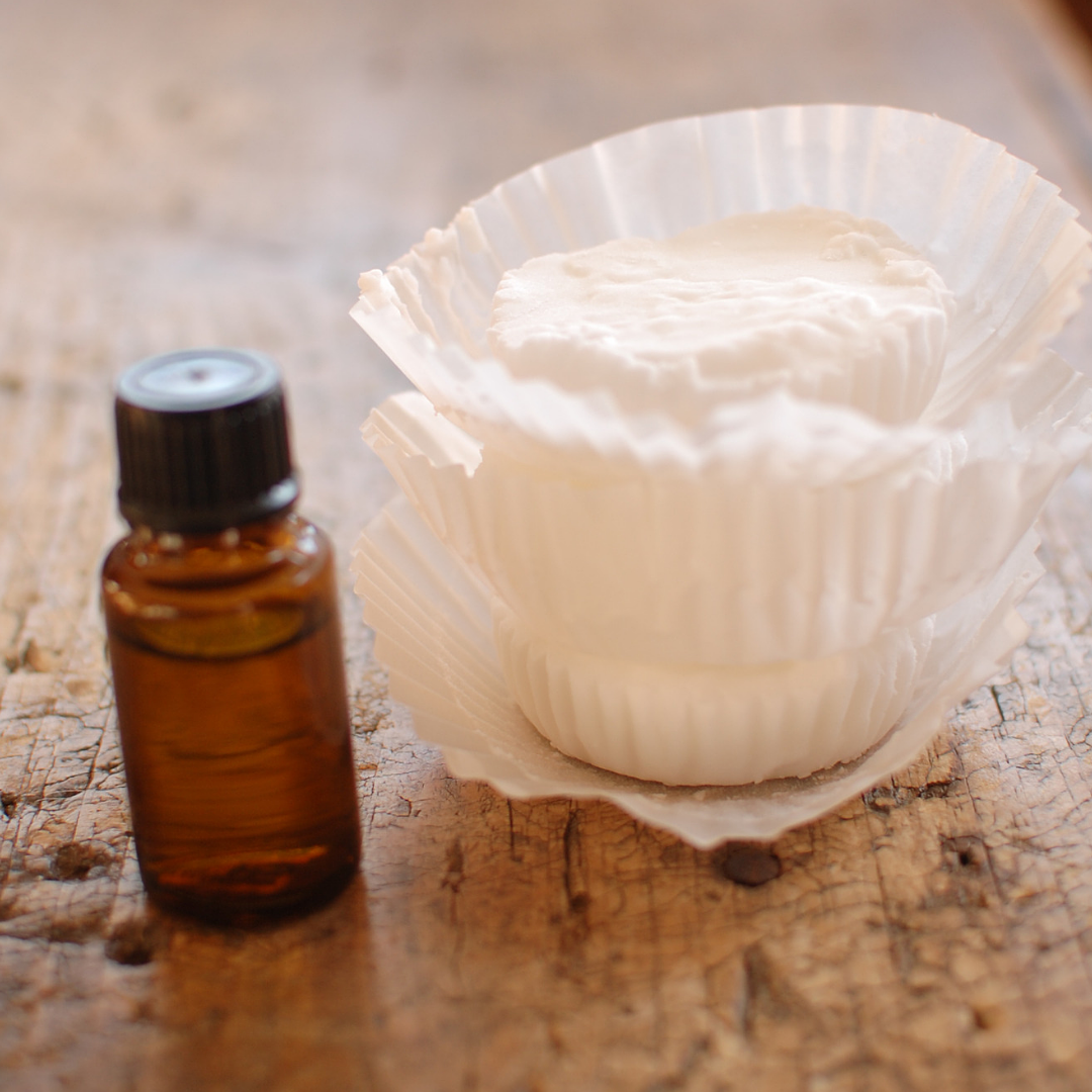 Homemade Shower Vapor Disks with Essential Oils | Roots & Boots