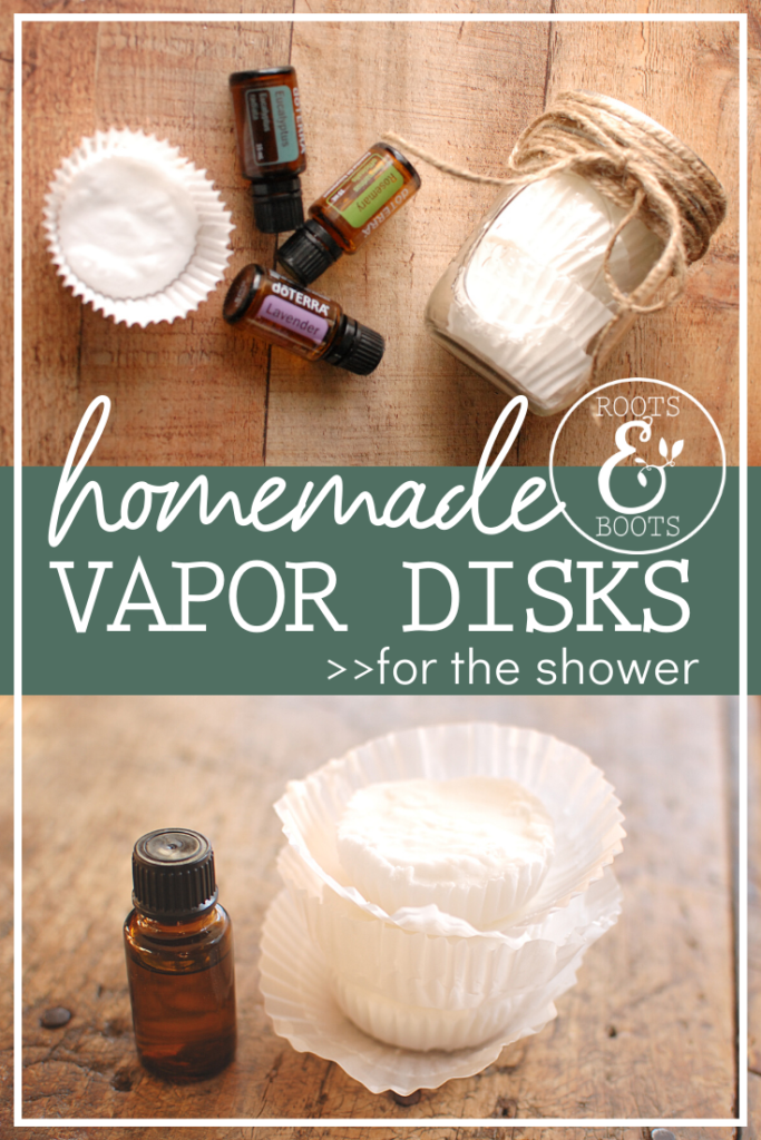 Homemade Shower Vapor Disks with Essential Oils | Roots & Boots