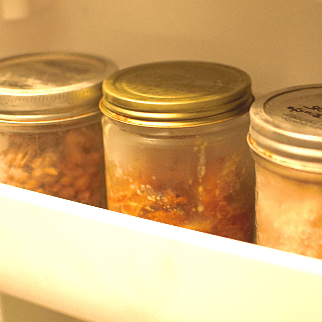 Freezing Soup in Glass