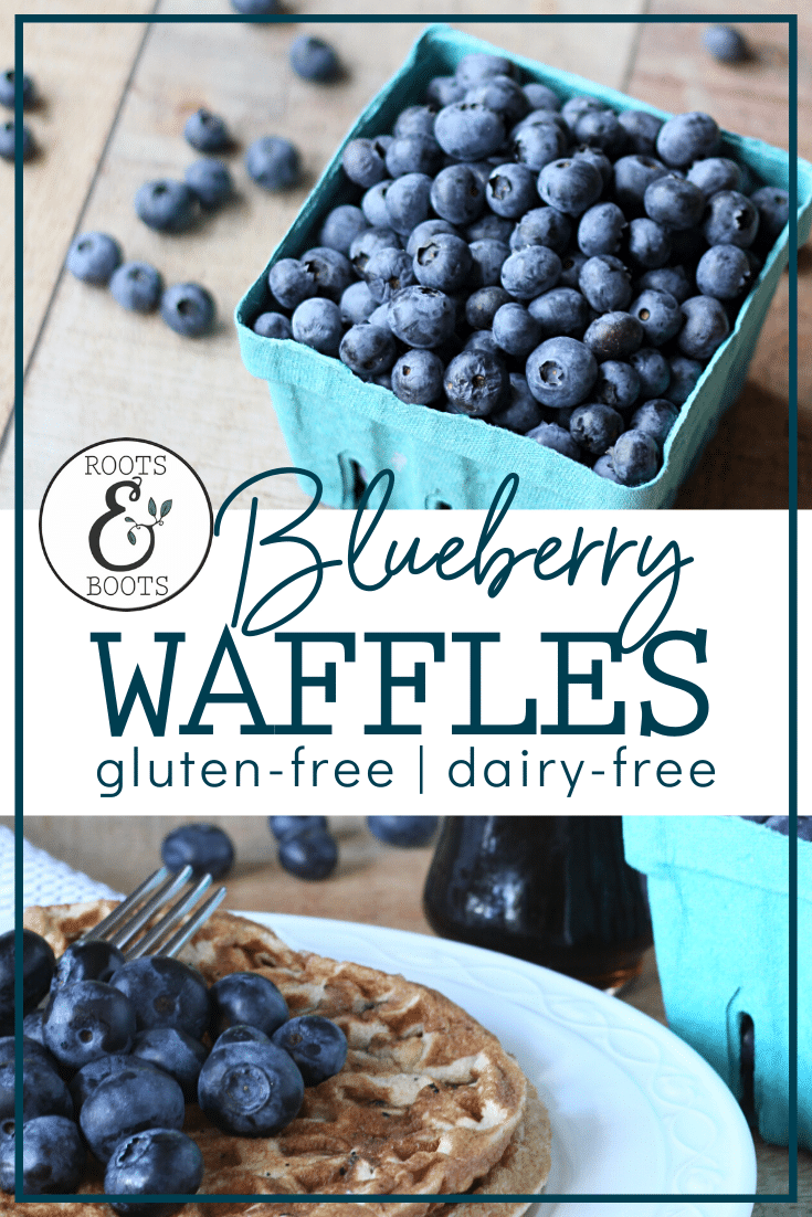 Paleo Blueberry Blender Waffles | Roots & Boots