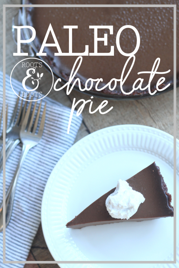 Paleo Chocolate Pie | Roots & Boots