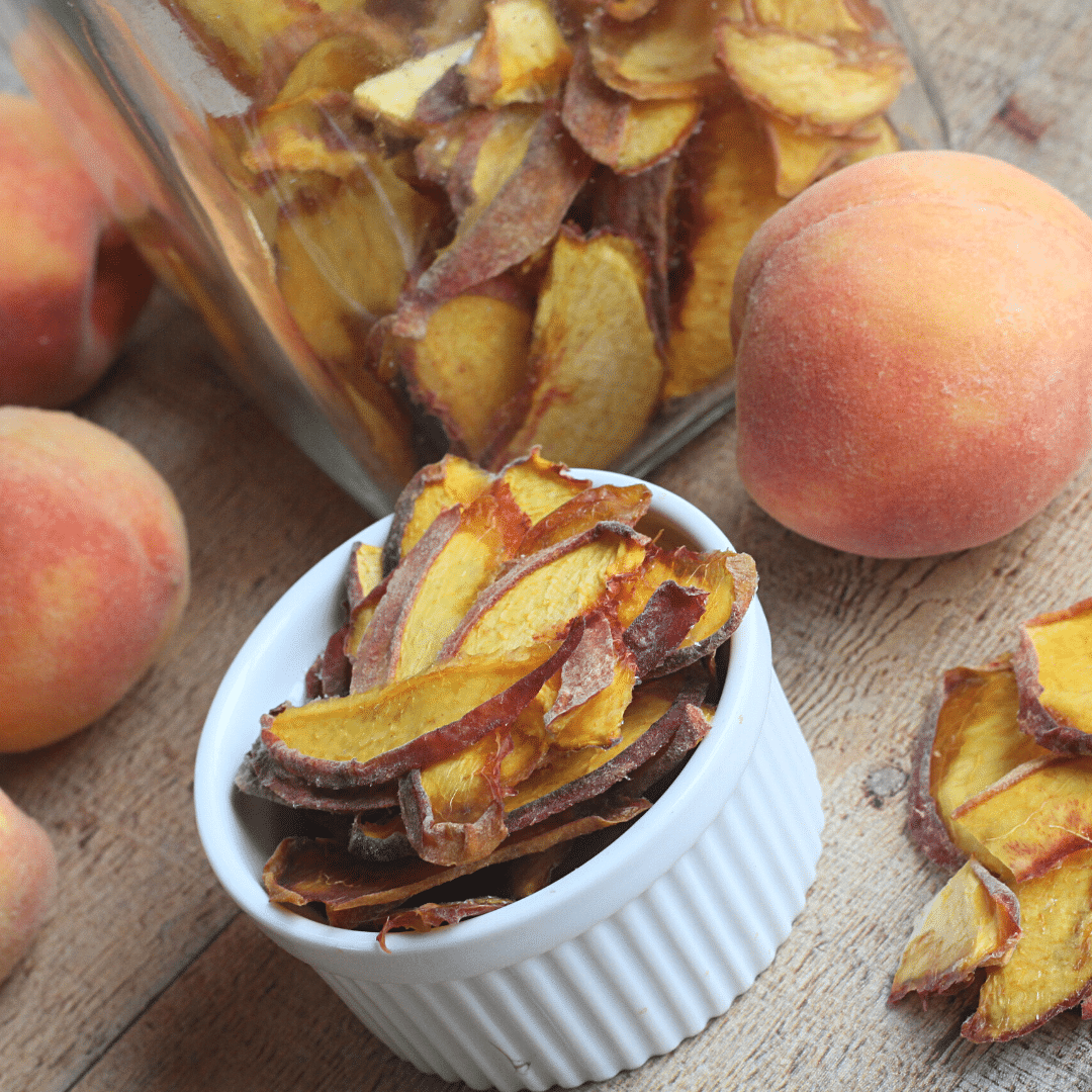 Make Your Own Dehydrated Peach Chips | Roots & Boots