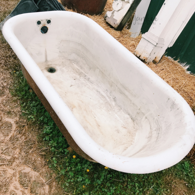 How to Refinish a Vintage Claw Foot Tub Roots & Boots