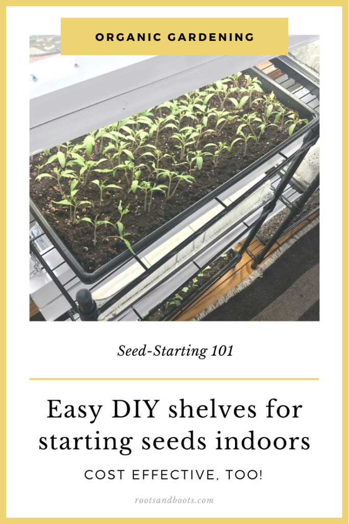 Simple DIY Seed Starting System: Shelves & Lights - Roots & Boots