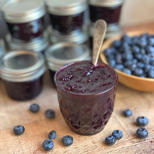 Honey Sweetened Blueberry Jam Without Pectin | Roots & Boots