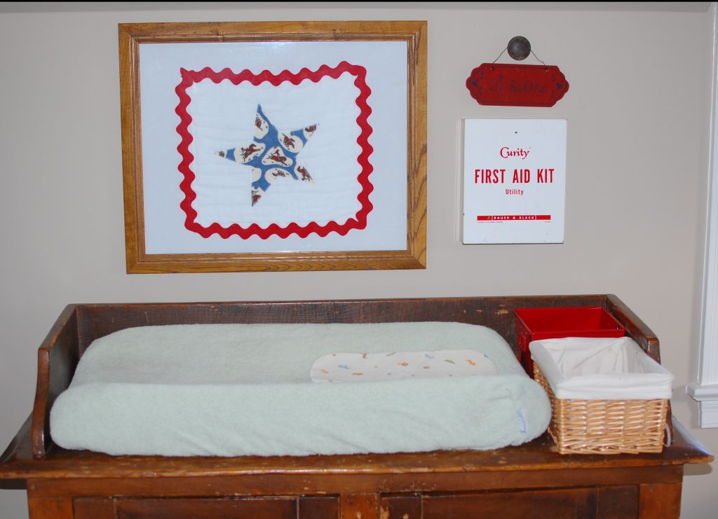 Vintage baby outlet changing table