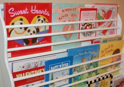 Valentine's Day book display