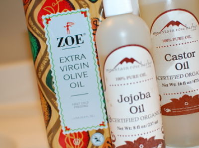 olive oil, jojoba oil & castor oil