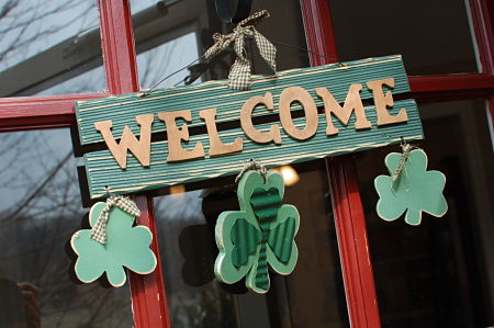 door decor for St. Patrick's Day