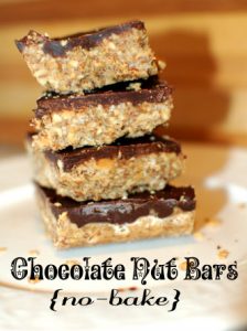 Chocolate Nut Bars no bake