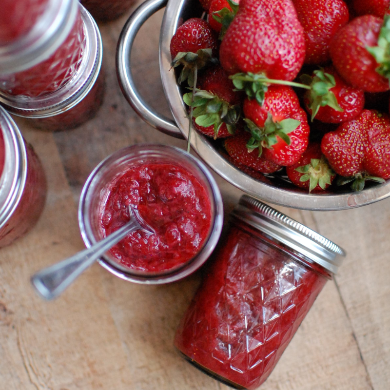 Honey Sweetened Raspberry Jam – Click Fork