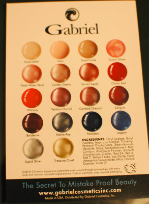 Gabriel color card