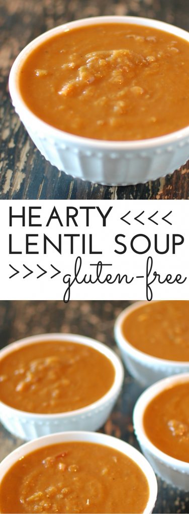 Hearty Lentil Soup with Balsamic Glaze is gluten-free and meat-free, but still delicious and filling.