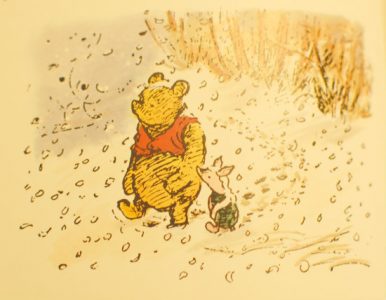 Pooh and Piglet in the snow