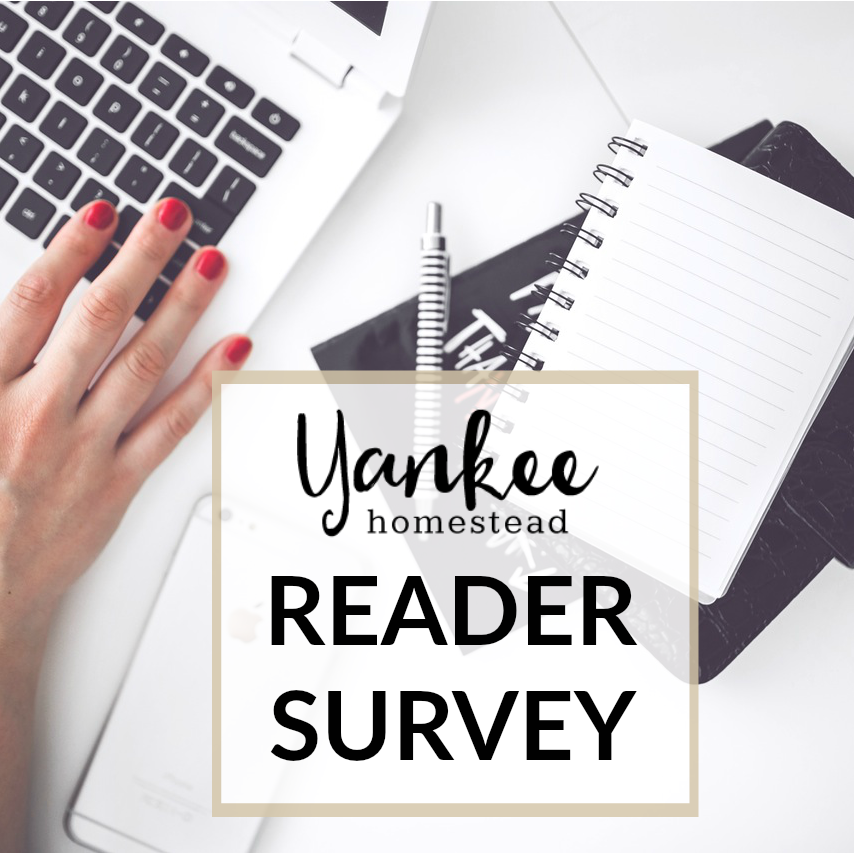 Please take my Reader Survey, and help me create content that serves your needs. It's mostly multiple choice and should take you only a few minutes. I'd be ever so grateful to receive your feedback...thanks in advance!