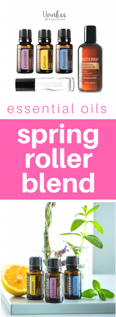 This simple roller blend helps to ease the effects of springtime pollen. Mix up a few today! | Spring Pollen Essential Oil Blend | Yankee Homestead