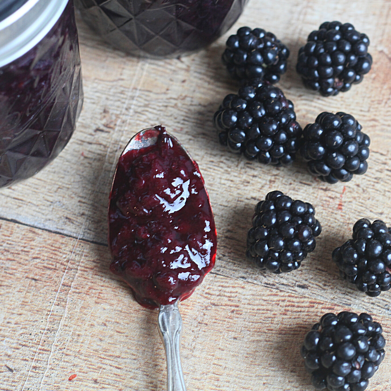 Honey Sweetened Blackberry Jam