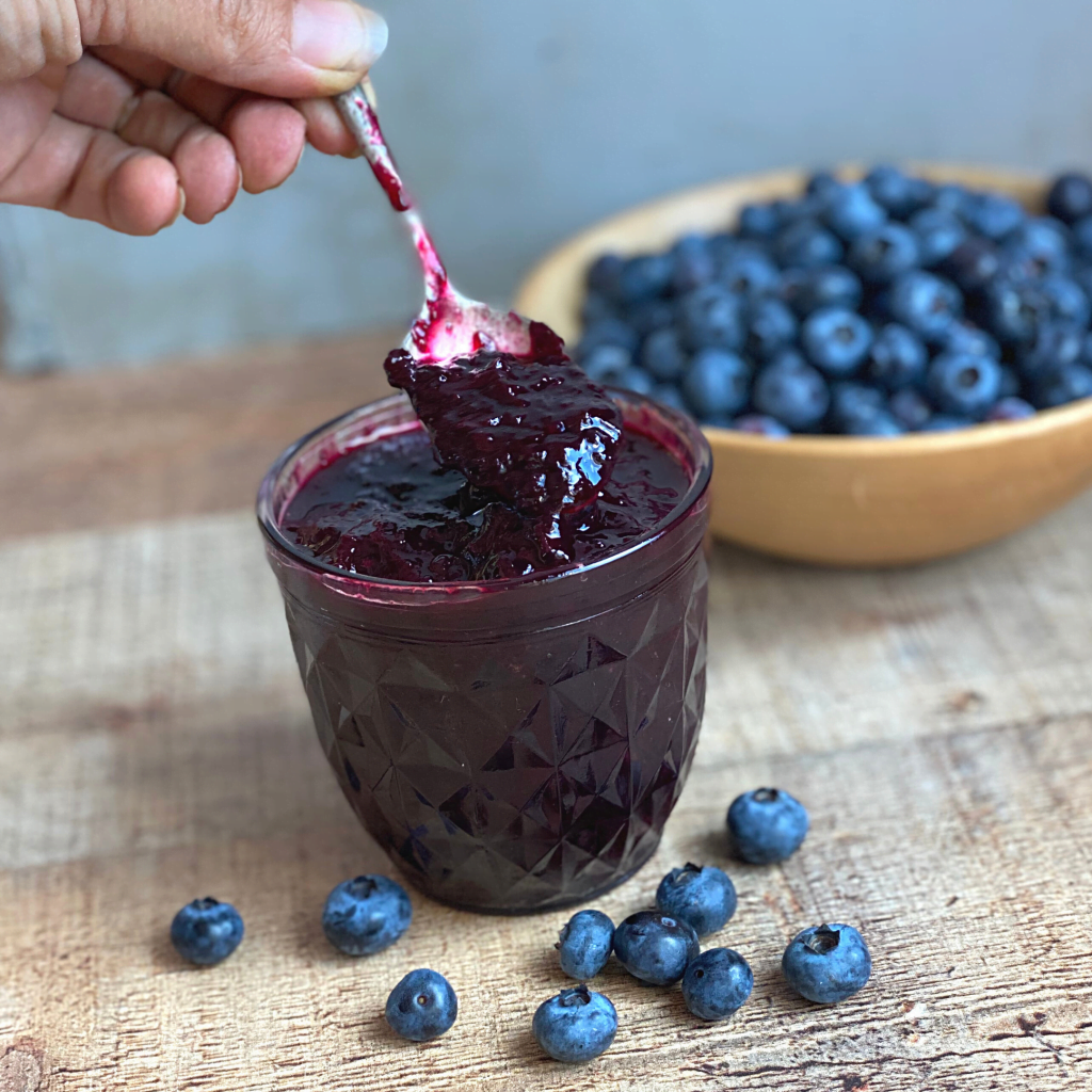 Honey Sweetened Blueberry Jam Without Pectin | Roots & Boots