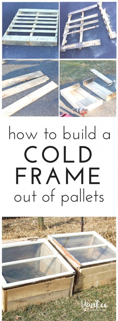 Build a cold frame out of pallets, and extend your garden harvest to enjoy year-round vegetable production with very little cost. | How to Build a Cold Frame out of Pallets | Yankee Homestead