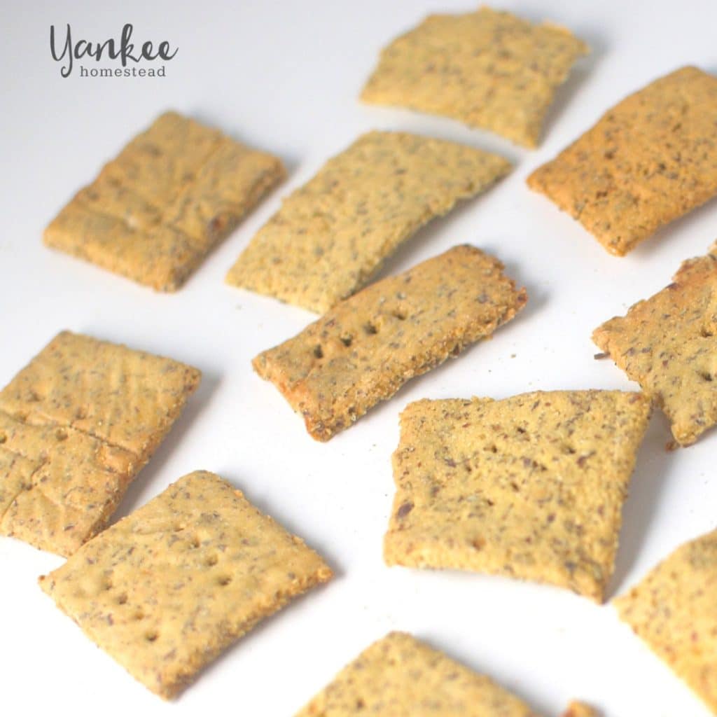 Gluten Free Homemade Crackers with Fava Flour | Yankee Homestead