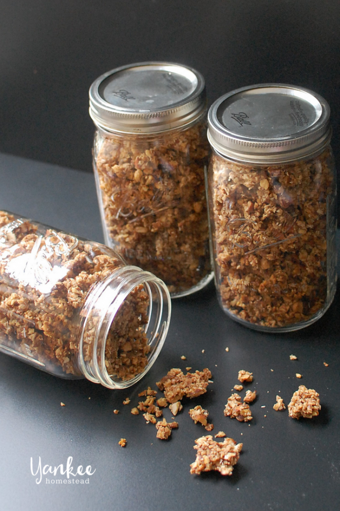 Oven Baked Paleo Vanilla Nut Granola | Yankee Homestead