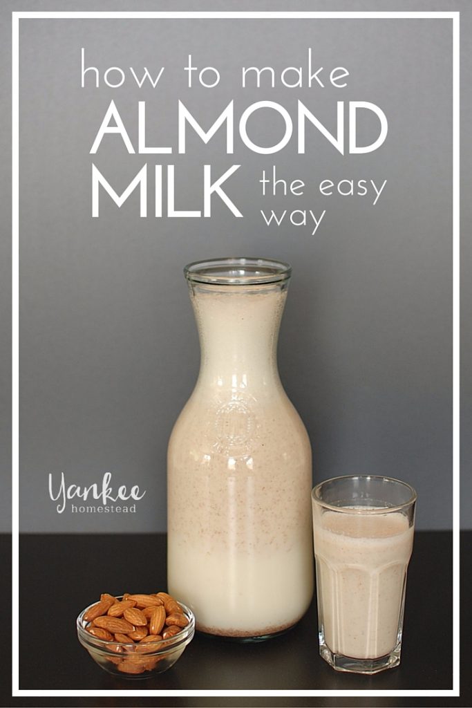 Make almond milk at home! It's cheaper and healthier than store bought versions. All you need is almonds, water and salt. (Optional: sweetener and vanilla.)