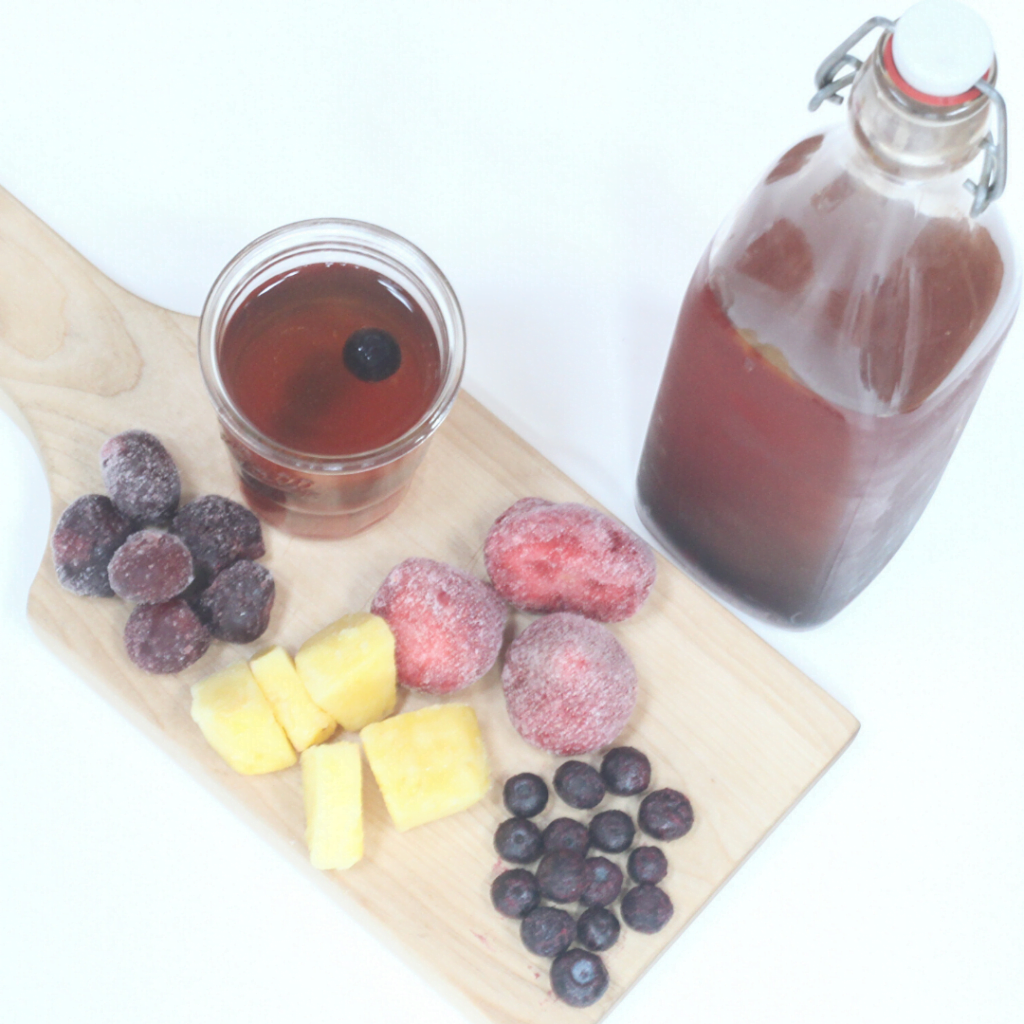 How to Flavor Kombucha with Frozen Fruit