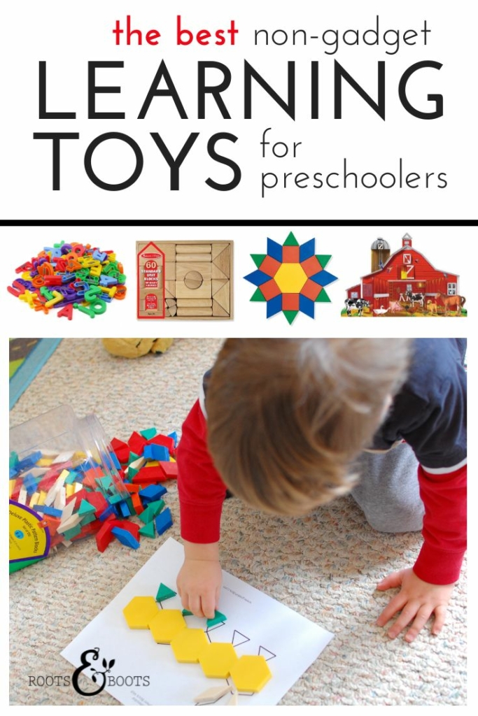 Skip the screens! Stock up on these non-gadgety learning toys for preschoolers and be prepared to spark your child's creativity and imagination. | 12 Best Learning Toys for Preschoolers | Roots & Boots