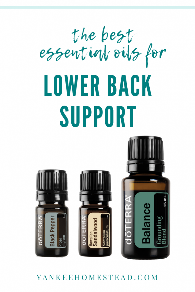 Essential Oils for Lower Back Support | Yankee Homestead