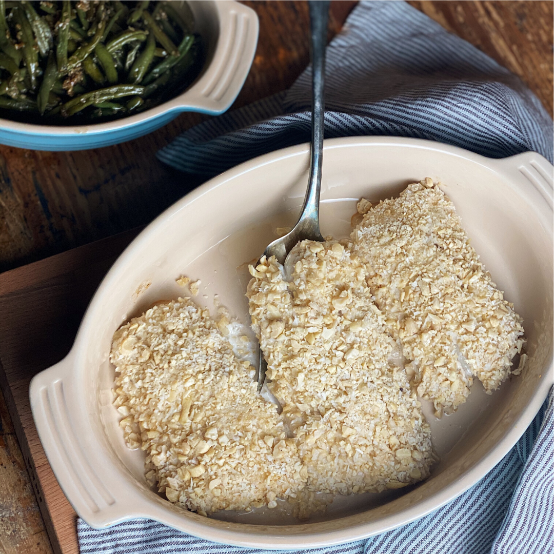 Cashew Crusted Mahi Mahi