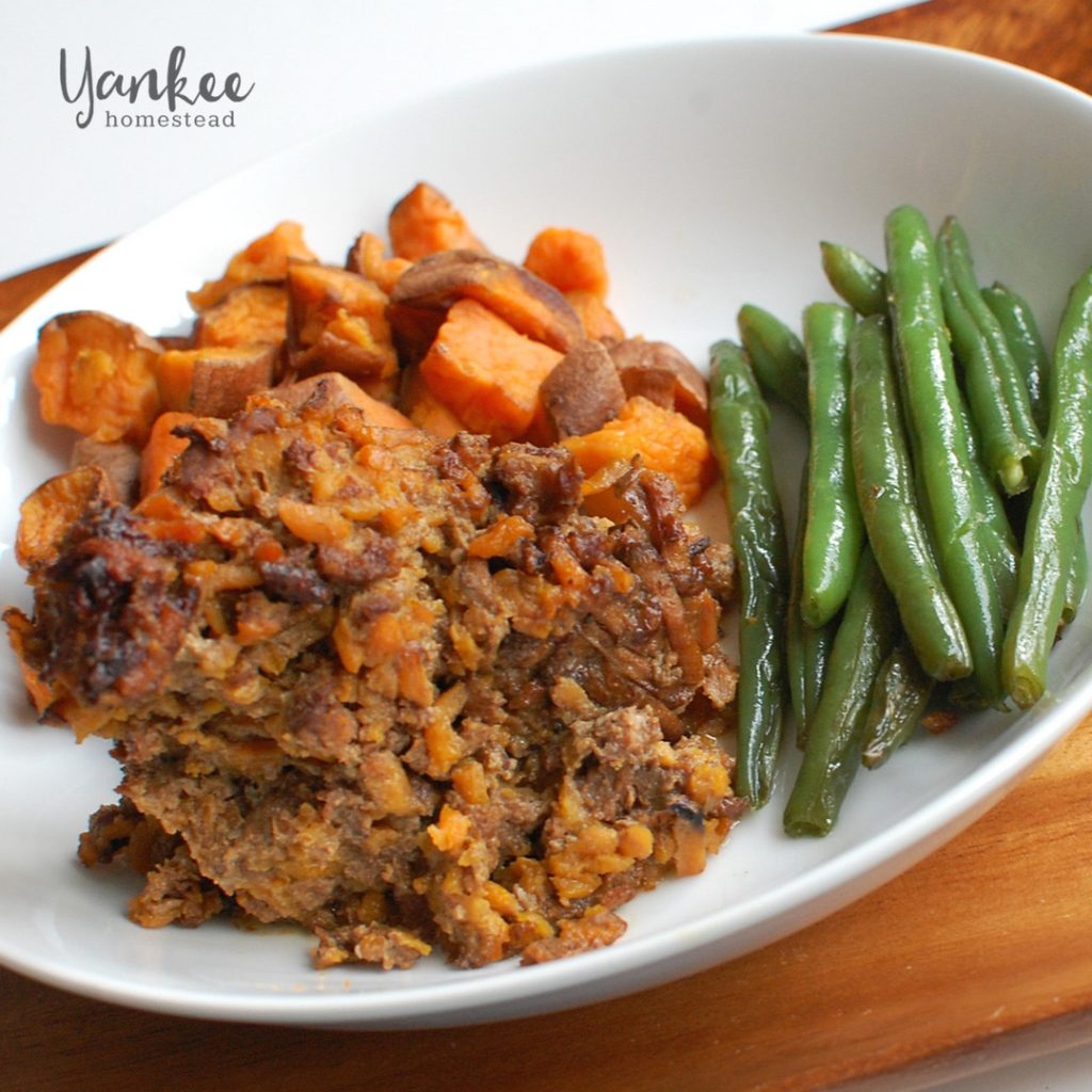 Paleo Crockpot Sweet Potato Meatloaf | Yankee Homestead