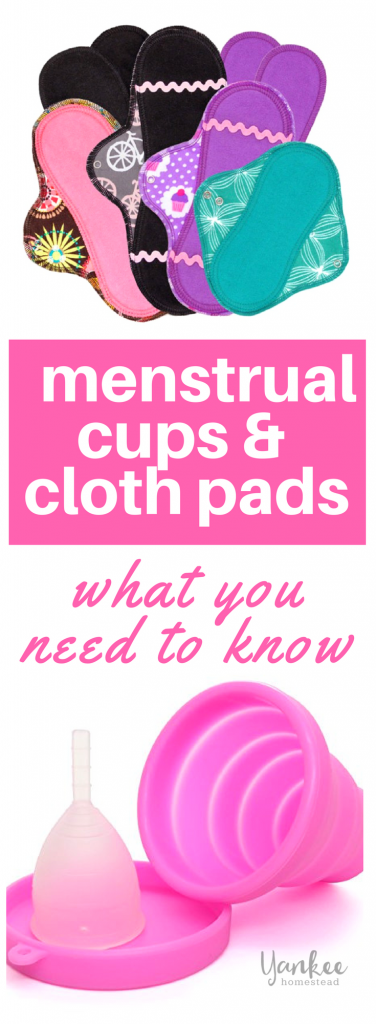 Natural Alternatives to Disposable Feminine Products: How to get started with menstrual cups and reusable cloth pads | Yankee Homestead