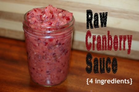 raw cranberry sauce