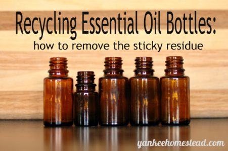 How to Remove the Sticky Residue from Essential Oil Bottles