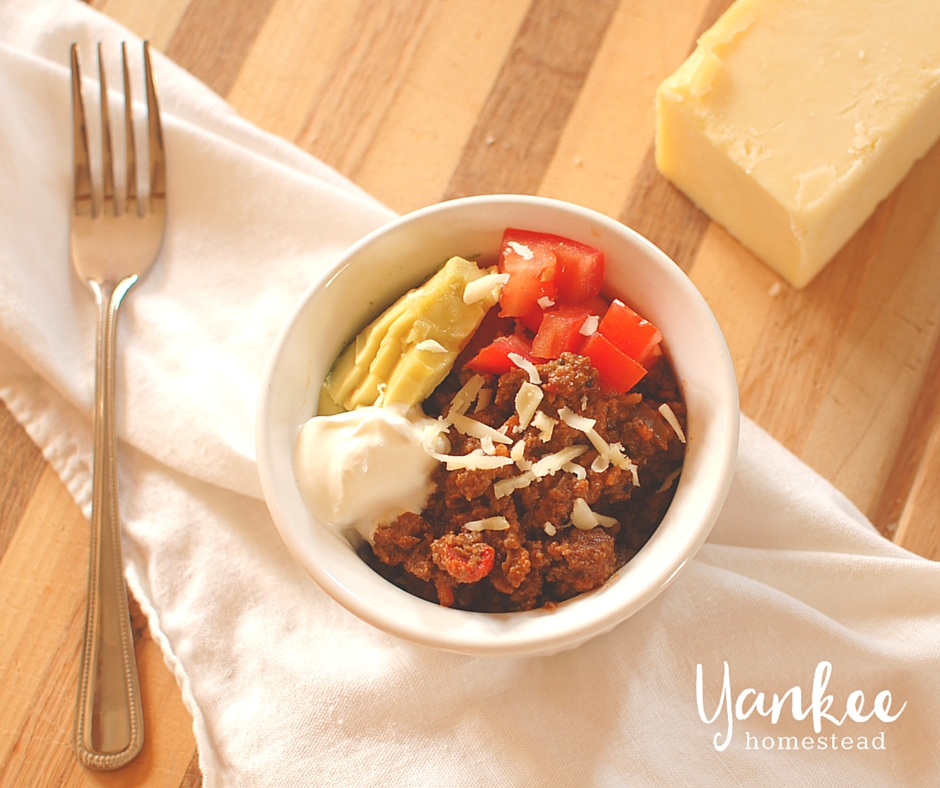 Seasoned taco meat is an easy crowd pleaser, plus you can hide all sorts of nutritious veggies in and no one will know!