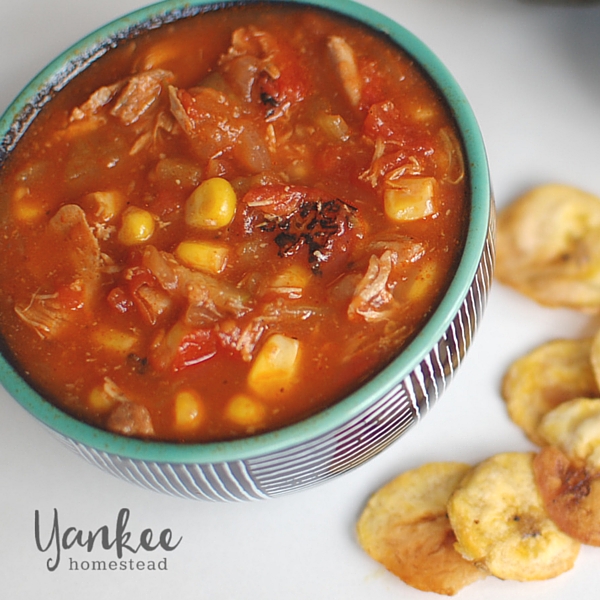 Chicken Tortilla Soup {Crockpot} | Yankee Homestead