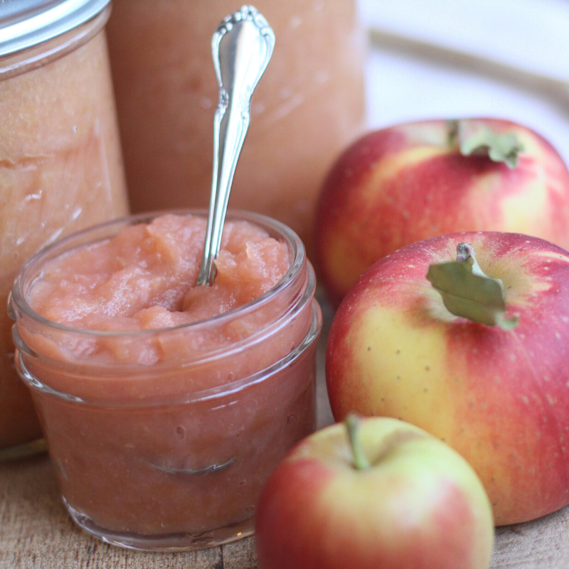 No Sugar Home Canned Applesauce | Roots & Boots