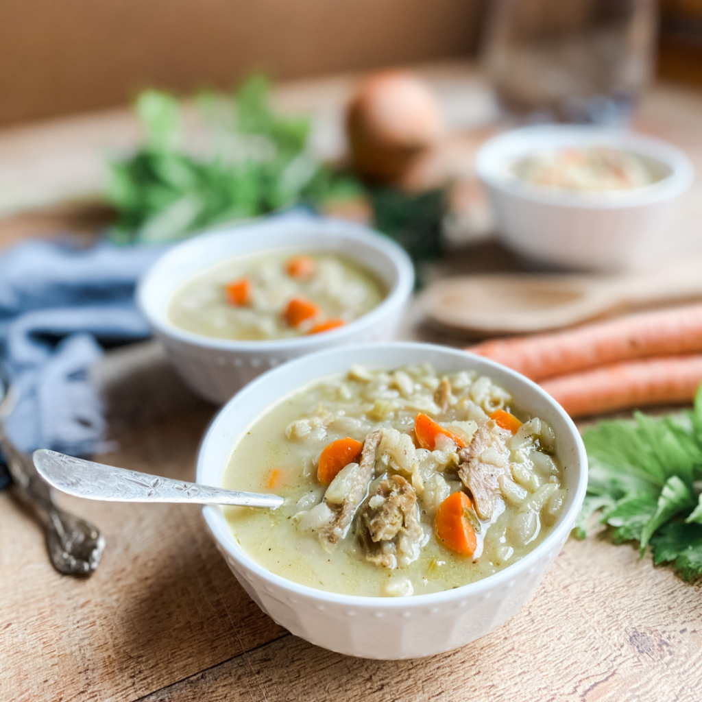 Smoked Turkey Soup | Roots & Boots