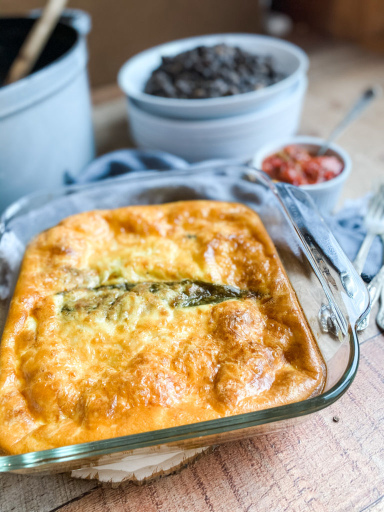 Chile Relleno Casserole | Roots & Boots