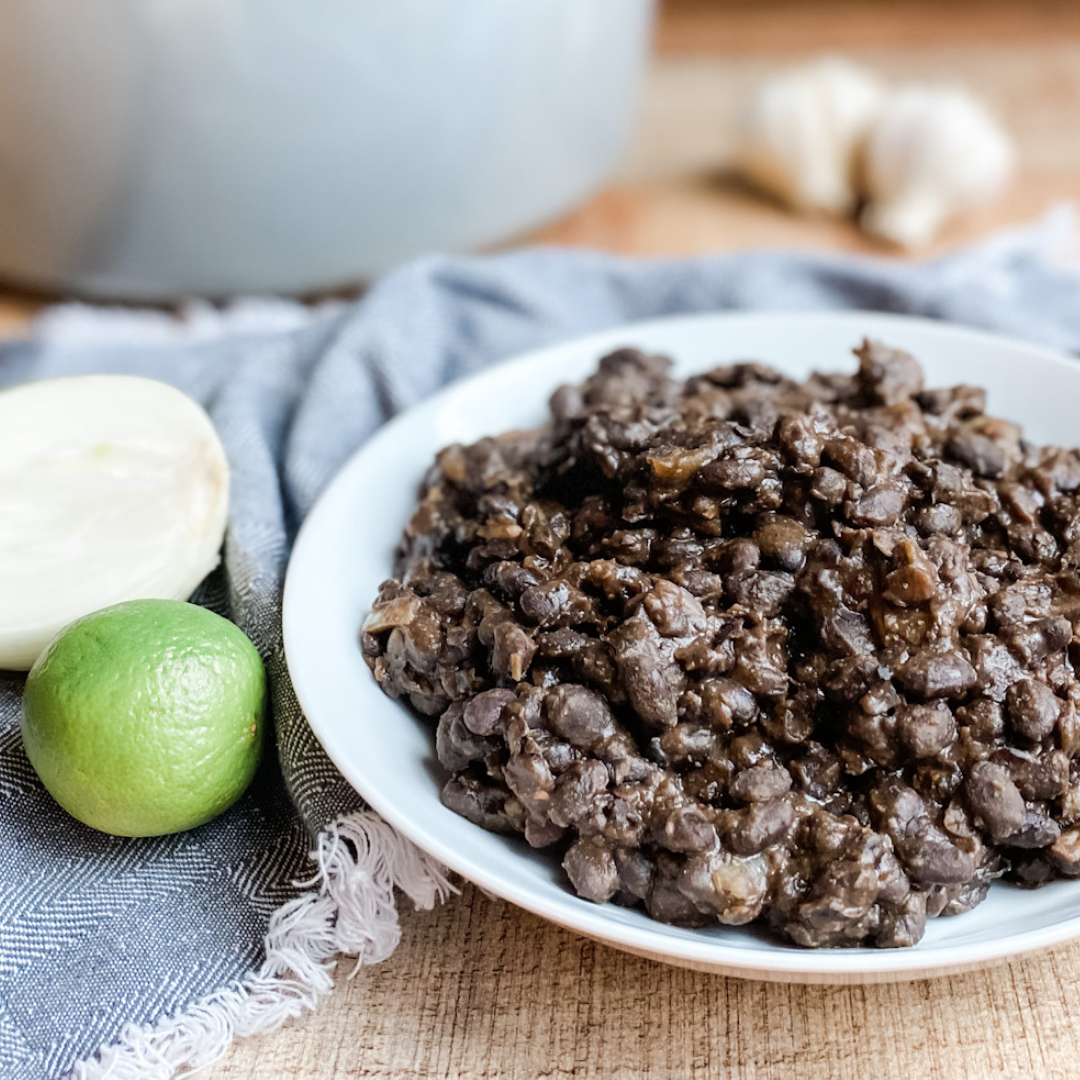 Refried Black Beans | Roots & Boots