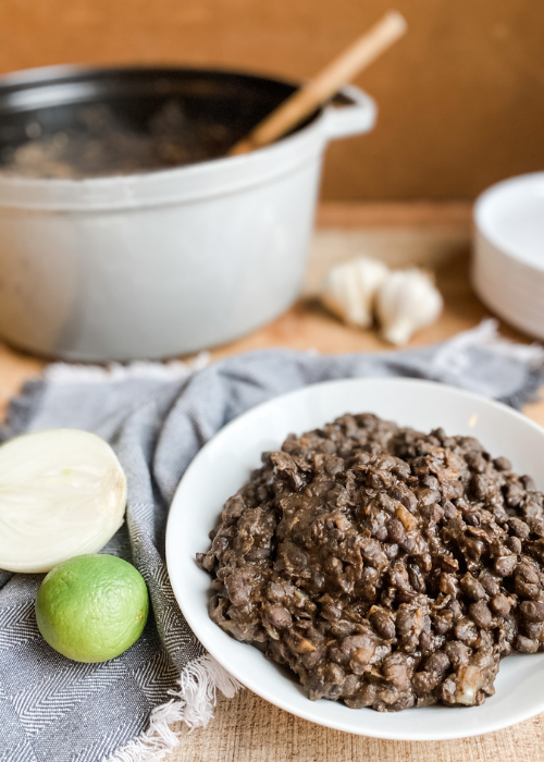 Refried Black Beans | Roots & Boots