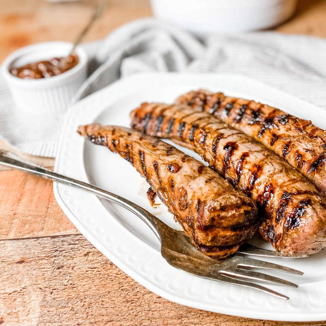 Peach Glazed Pork Tenderloin | Roots & Boots