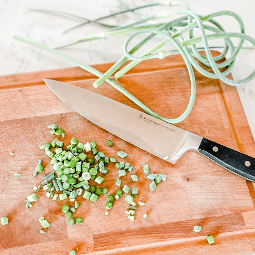 How to Harvest Garlic Scapes & How to Use Garlic Scapes | Roots & Boots