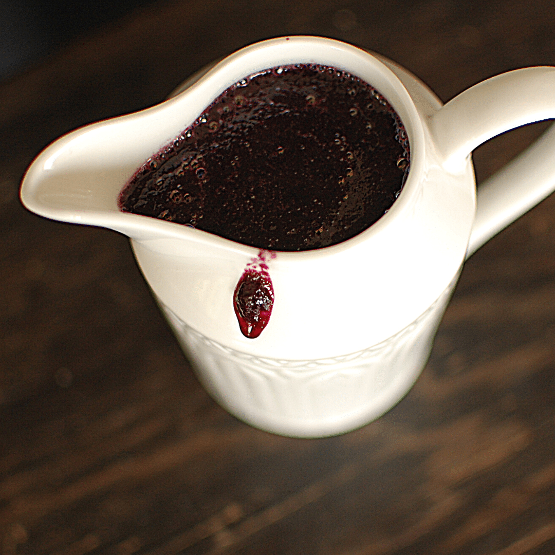 blueberry syrup - Roots & Boots